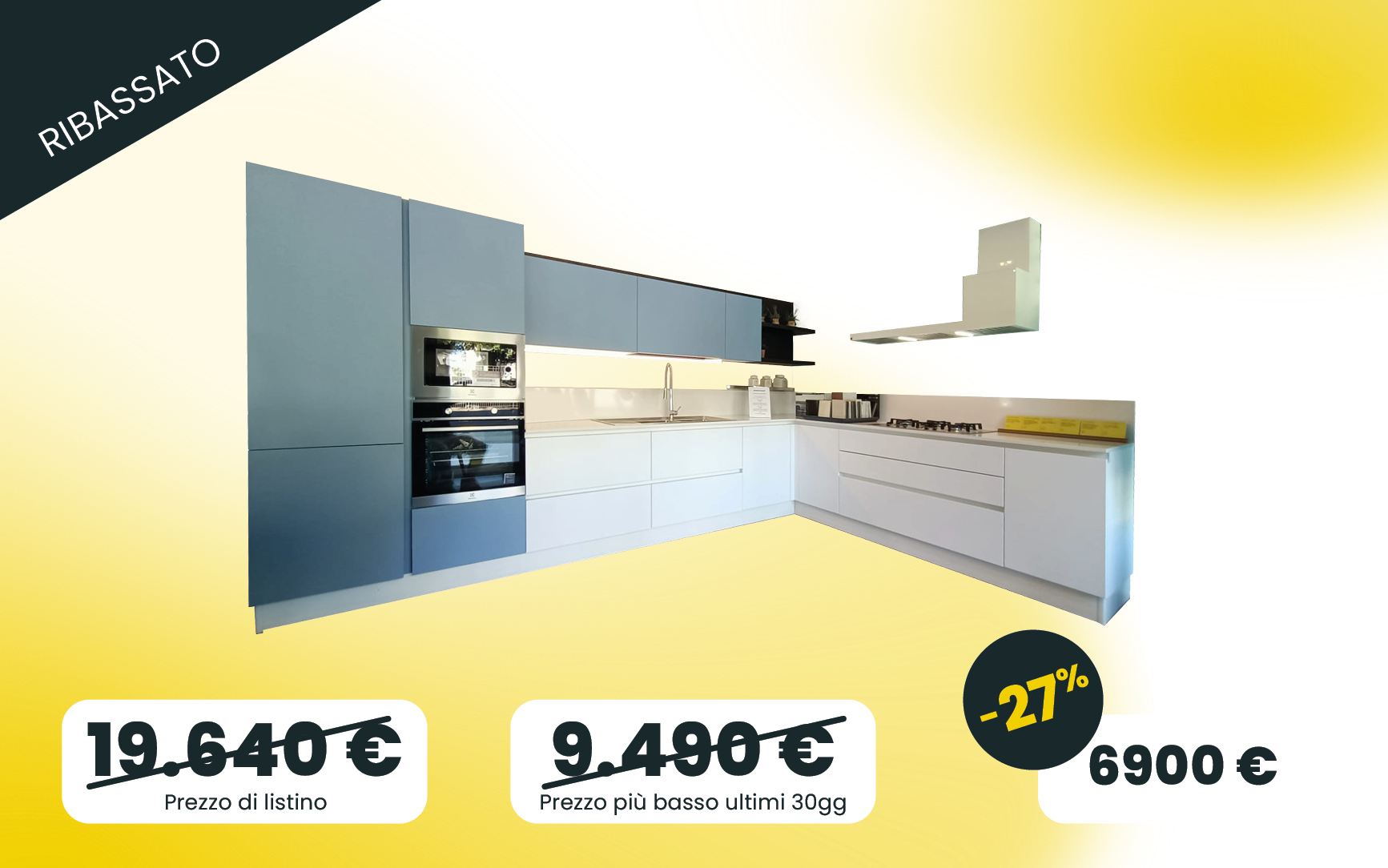Cucina angolare in occasione Pensarecasa Cagliari